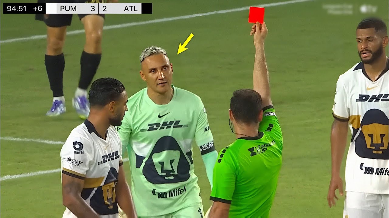 Las Expulsiones Más Sorprendentes en la Liga MX ⚽: Keylor Navas, James Rodríguez y Más