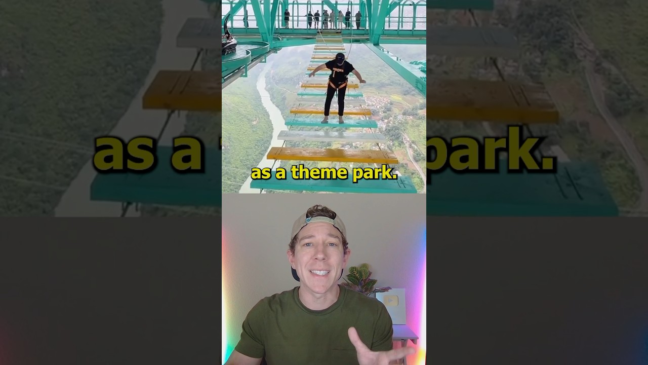 World's Tallest Bridge Doubles as a Theme Park 🎢