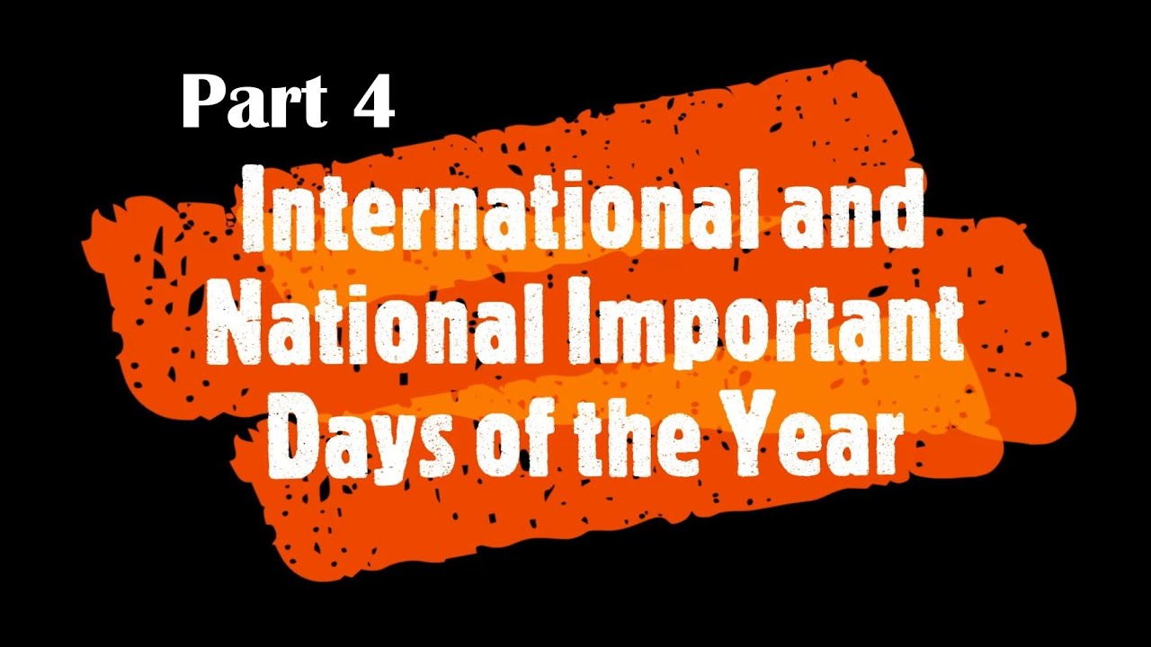 Key International & National Days in Oct-Dec 📅