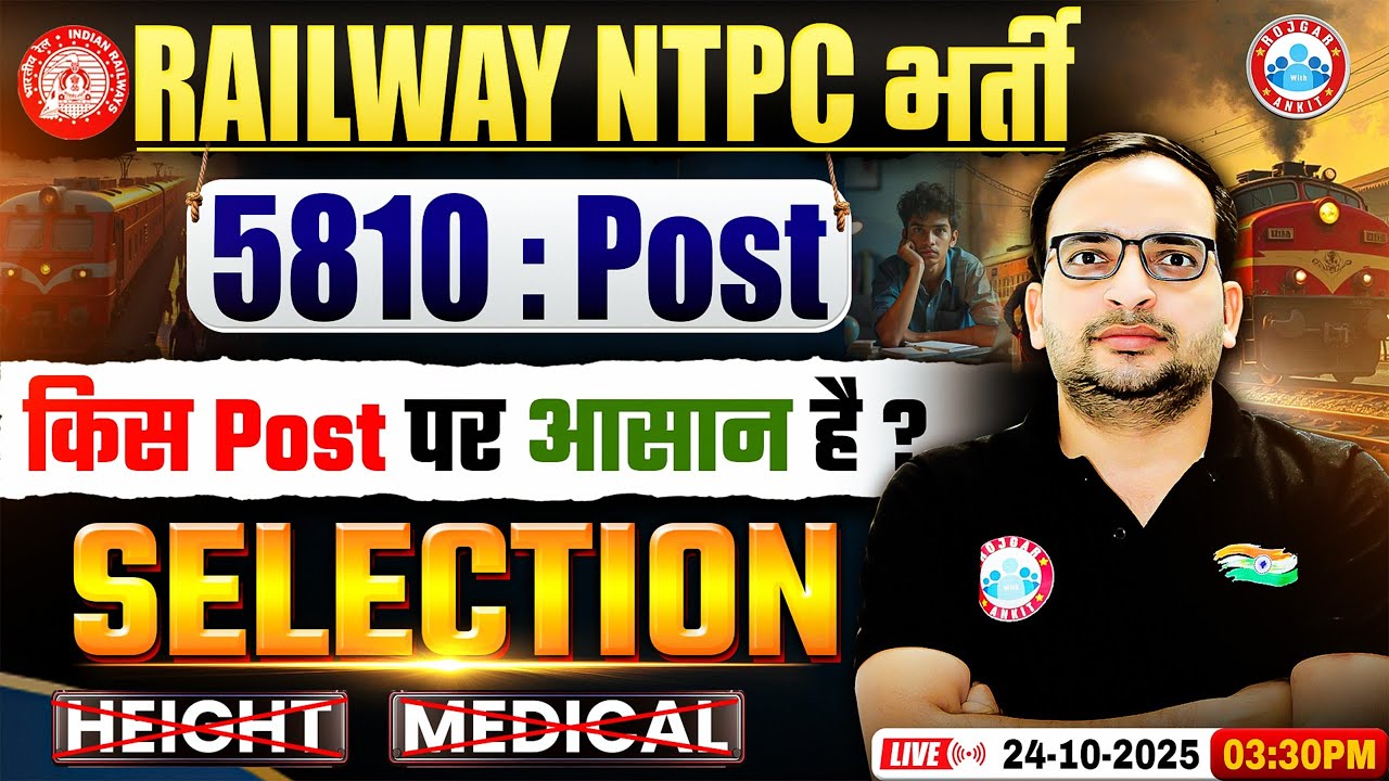 RRB NTPC 2025 New Vacancies & Post Details