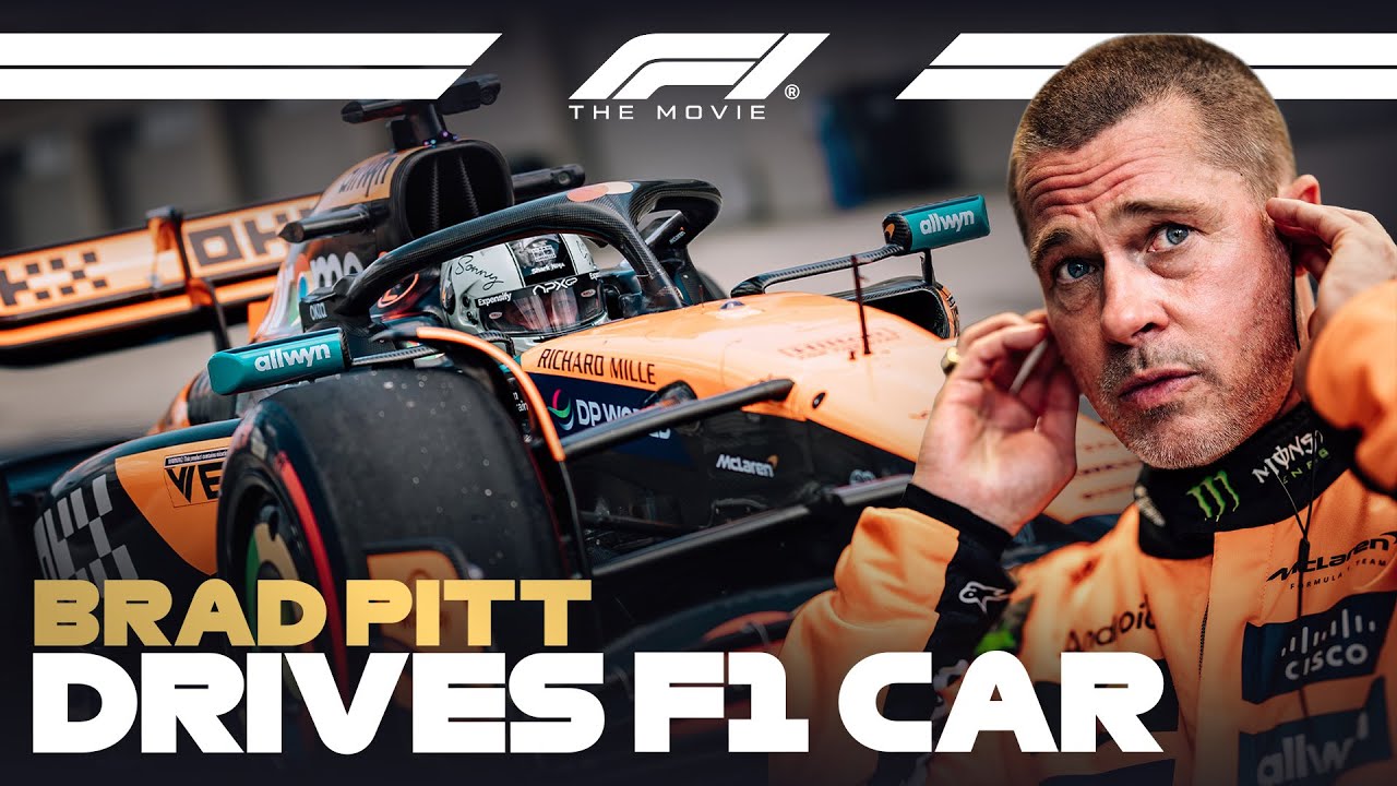 Brad Pitt Drives An F1 Car For The First Time | Full Day With McLaren