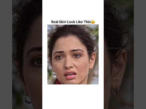 Tamannaah's Real Skin Look Like This😵 #shorts #tamannaahbhatia #bollywood #skincare #real #skin