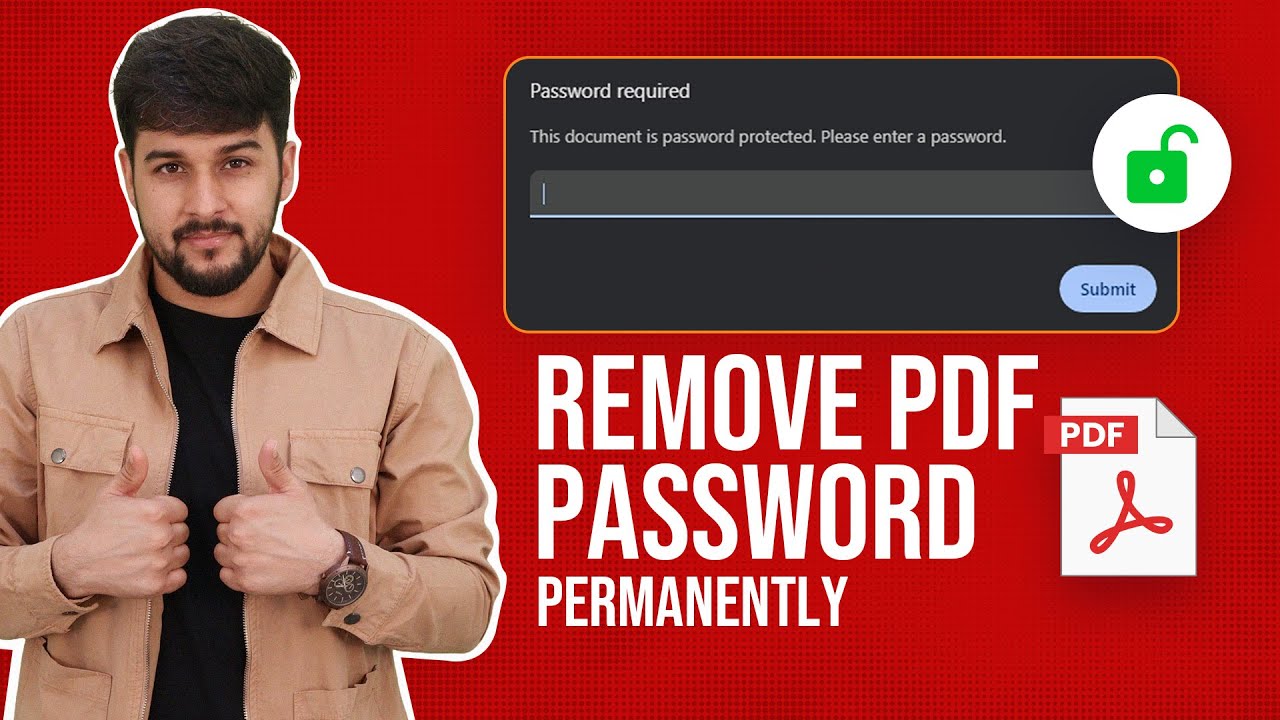 How to Remove Password from PDF Files | Unlock PDF Files