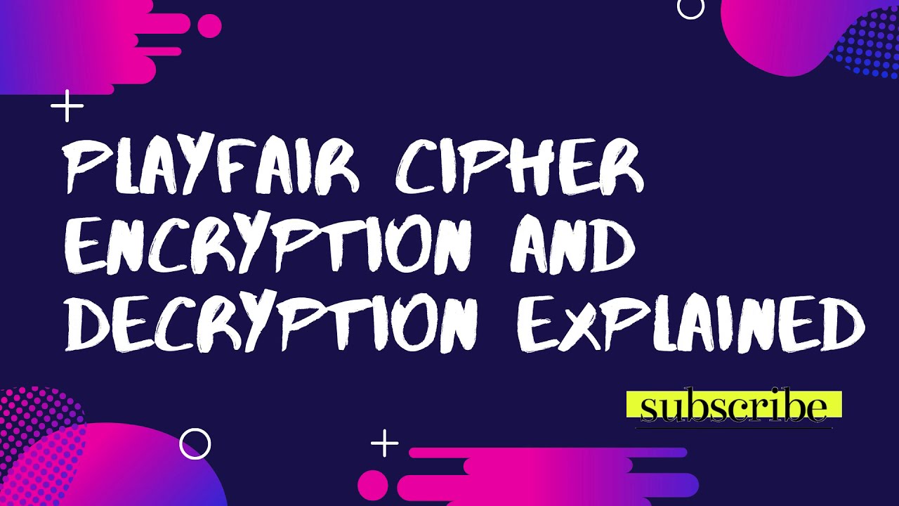 PlayFair Cipher: Basics & Example 🔐