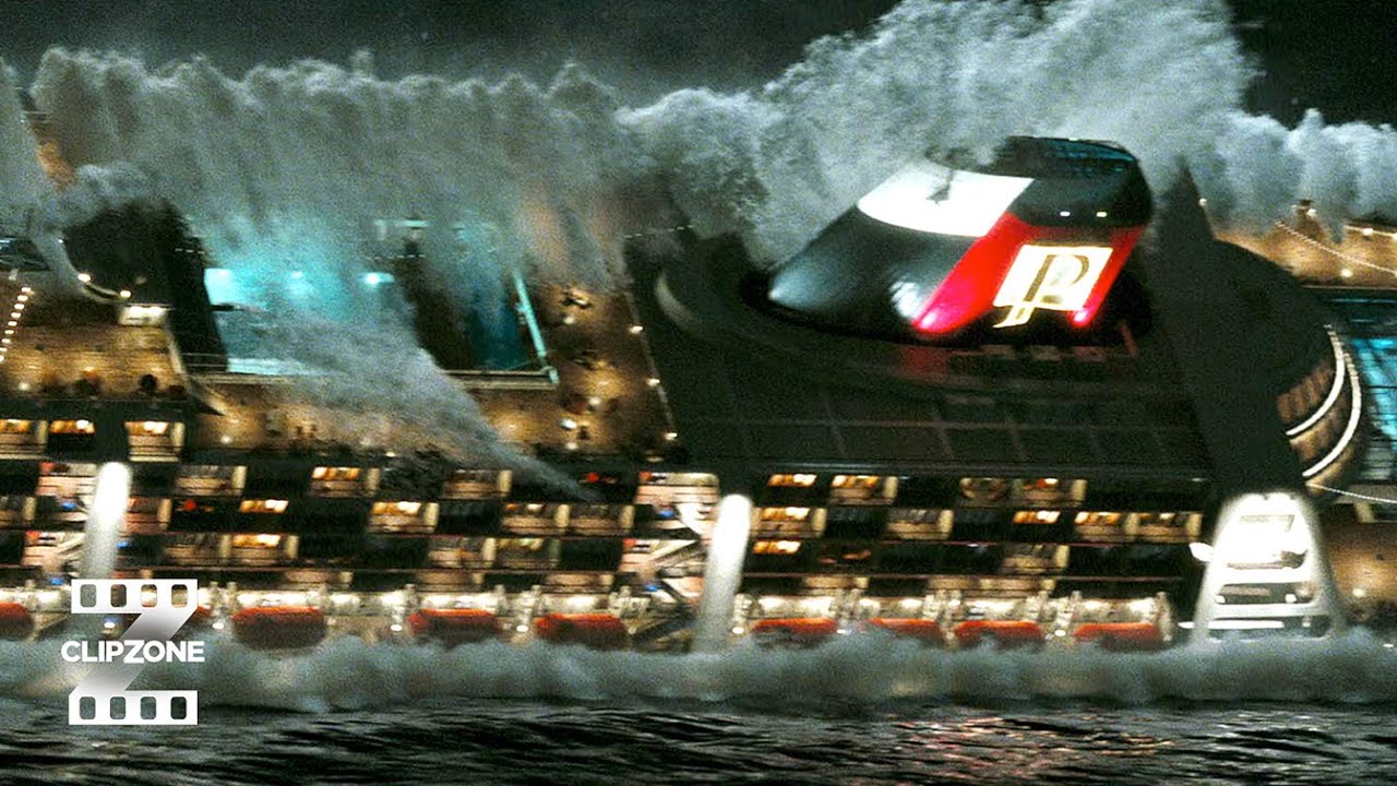 Poseidon: Massive Wave Crashes Luxury Ship 🌊