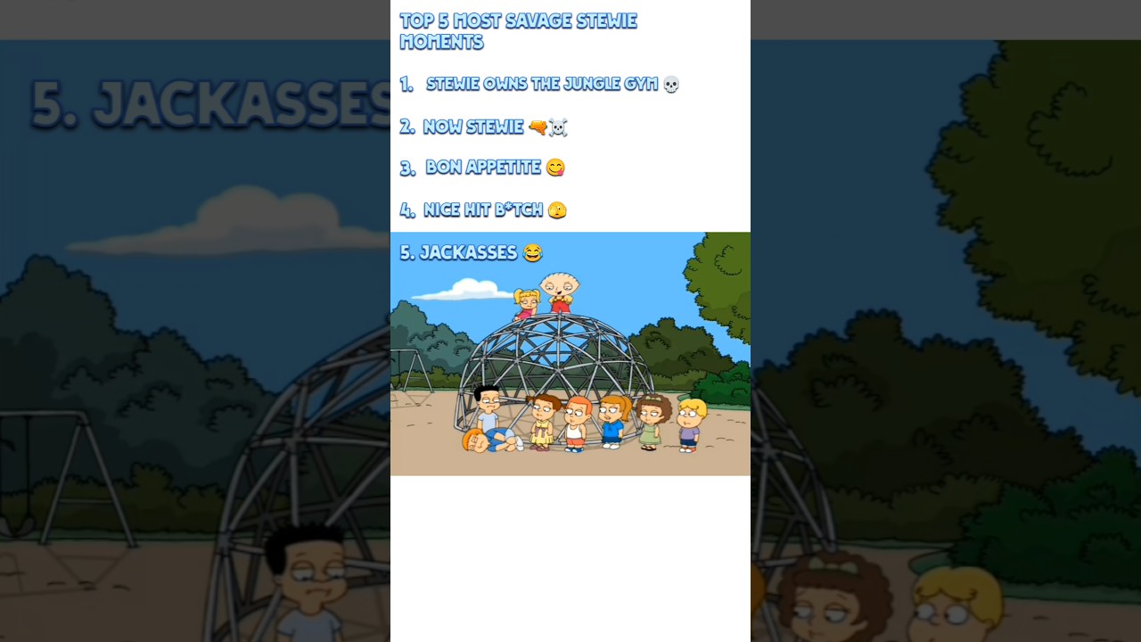 Top 5 Savage Stewie Moments 😎🔥