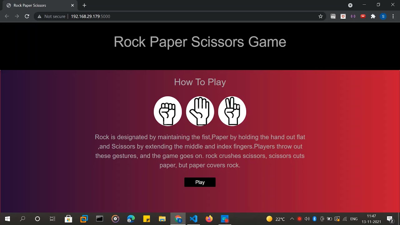 Play Rock Paper Scissors with AI: Deep Learning Game in Flask 🎮