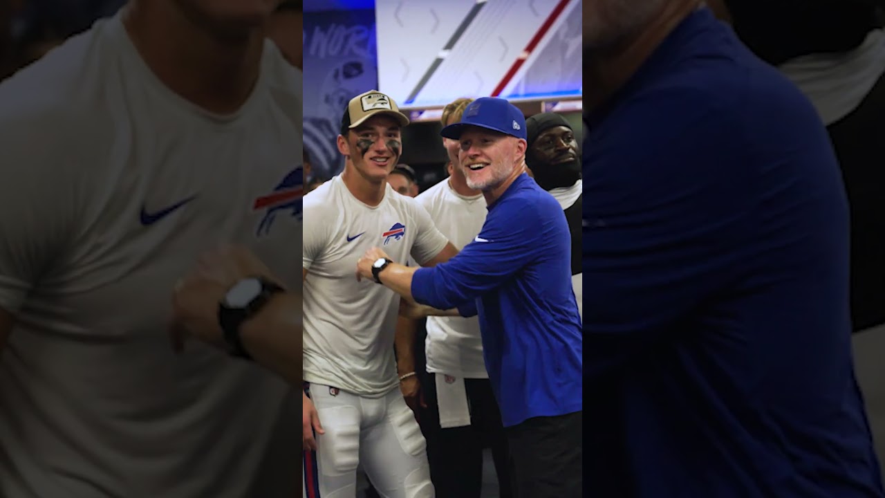 Sean McDermott Celebrates Bills' Win Over Saints 🏈