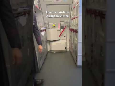 American Airlines Airbus A321 Neo walk inside #aviation #americanairlines