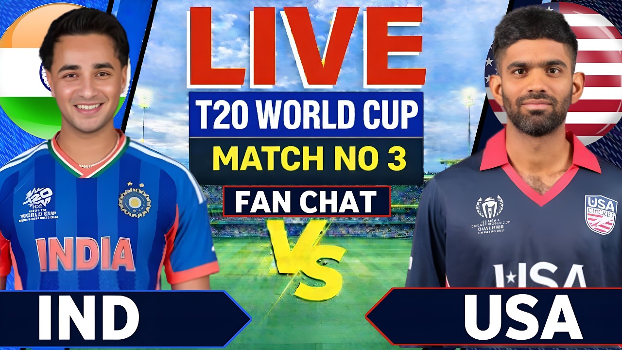 🔴Live- Ind vs USA T20 WC Live | Ind vs USA Match | Cricket Commentary | Ind vs USA Live