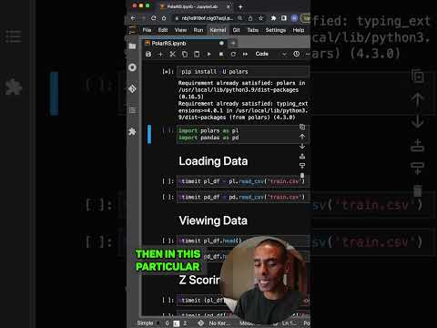 SooOOooo...just how FAST is this PYTHON library for Data Science?