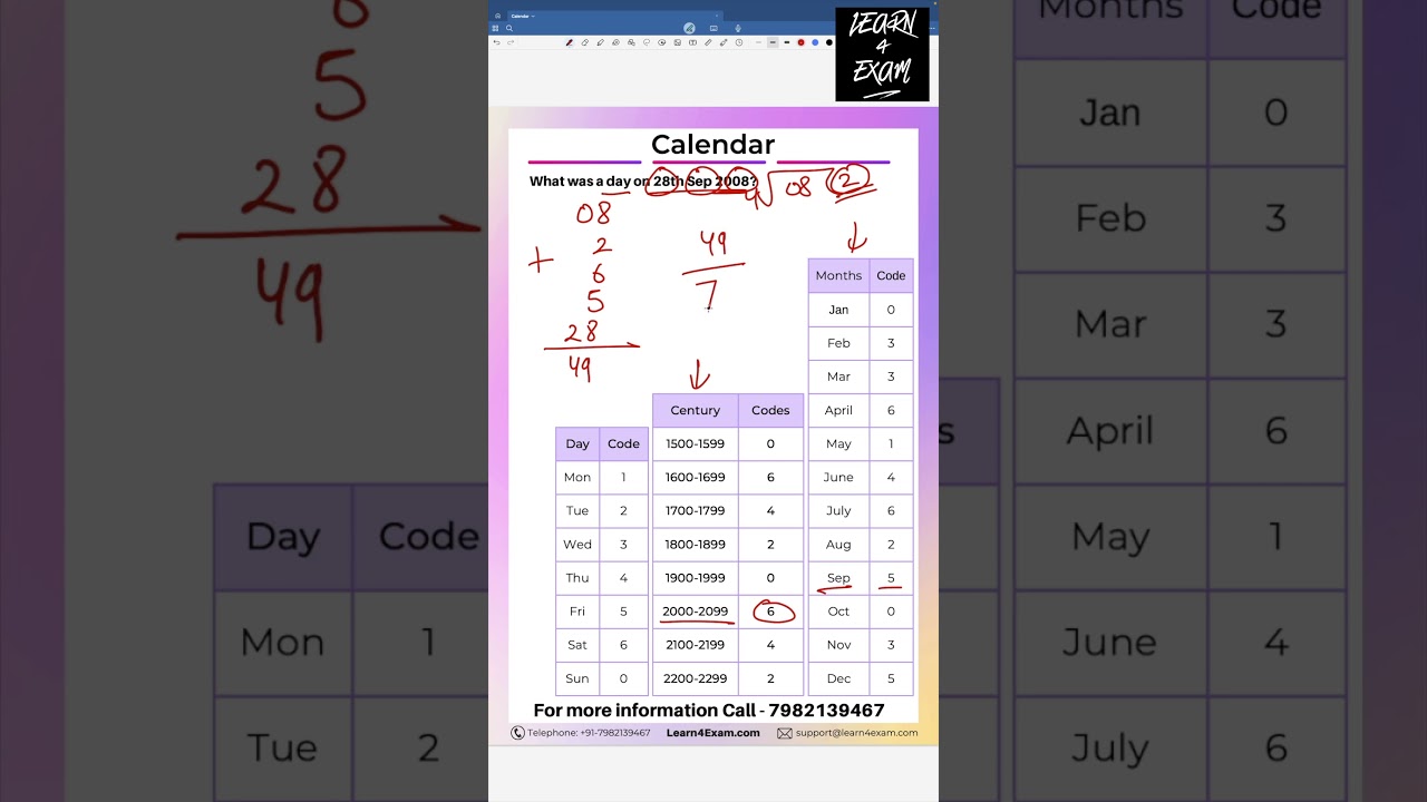 Master This Easy Trick to Find Any Day of the Week Instantly 🗓️