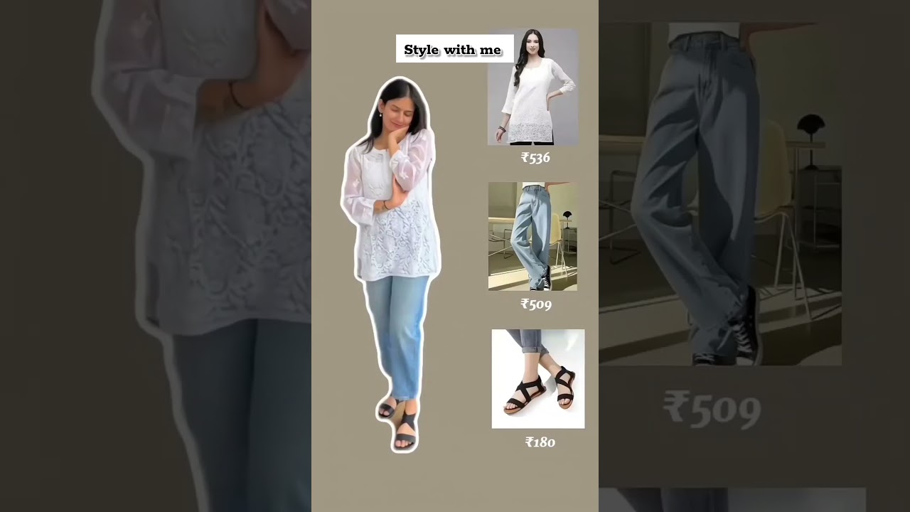 Meesho College Outfit ideas💗jeans & kurti outfit for girls/college fit #shorts #college #ootd#meesho