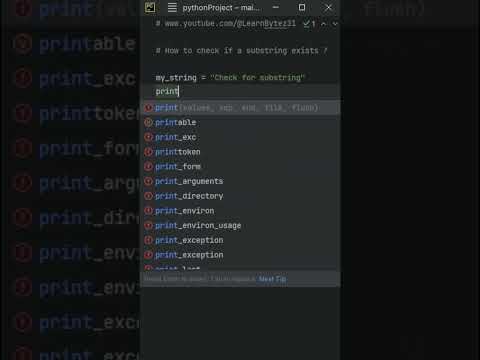 Python - How to check if a substring exists in a string? - #python #pythoncoding #shorts