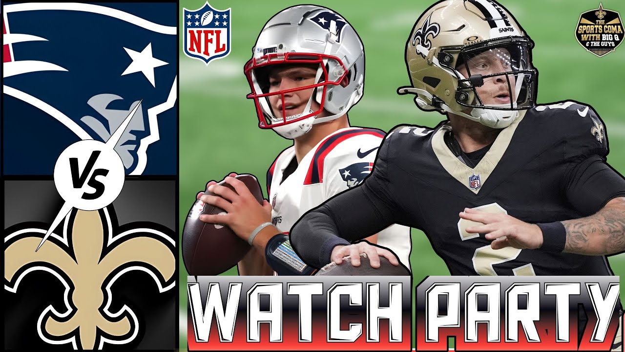 Wk 6 Saints vs Patriots LIVE Watch Party ⚜️