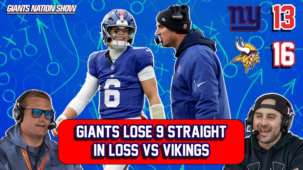 Giants Lose 9 Straight in Loss to Vikings | 106