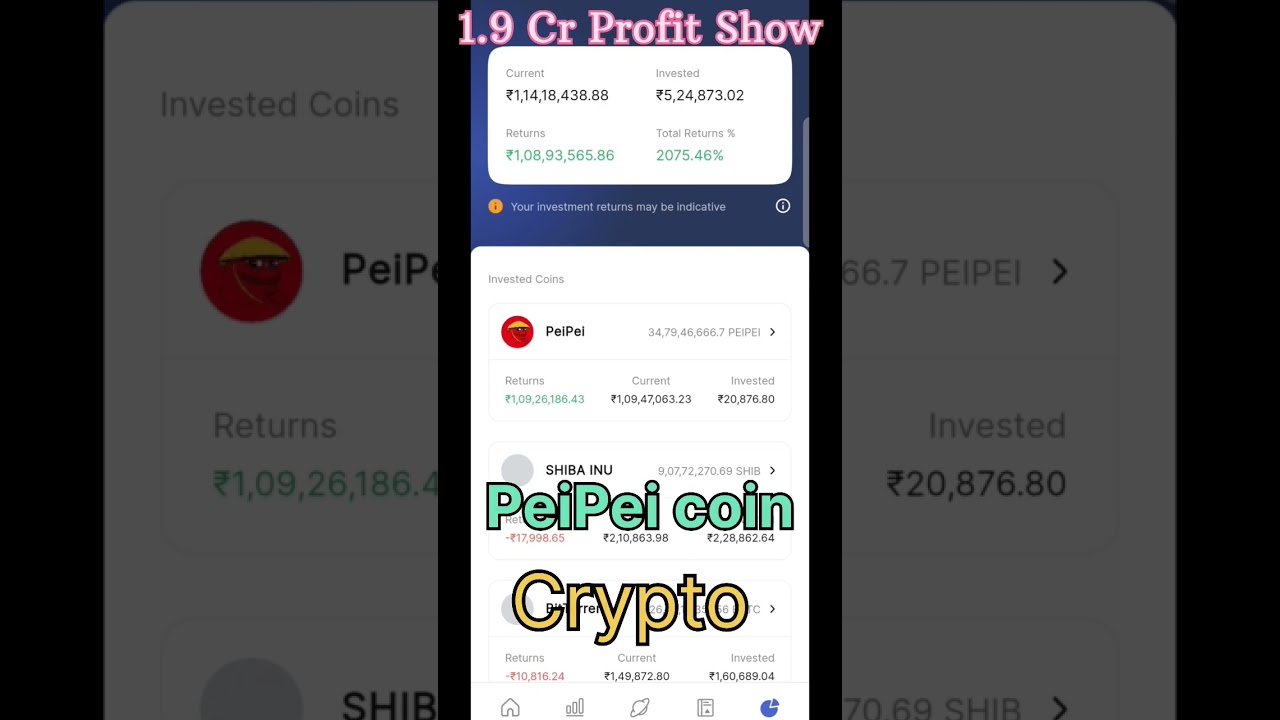 PeiPei Coin Achieves ₹1.09 Crore Profit 🚀 | Crypto Trading Success