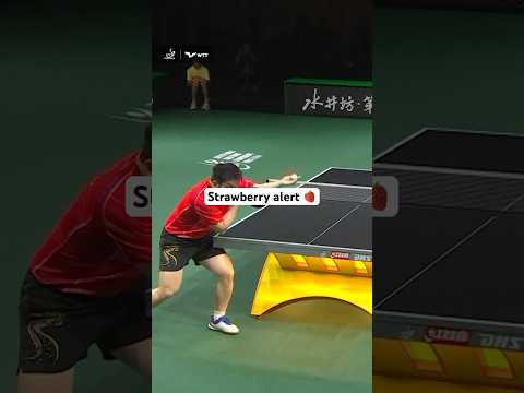 As tasty as it gets 🍓⏪ #ITTFWorlds2025 #TableTennis