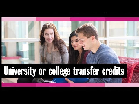 University or college transfer credits