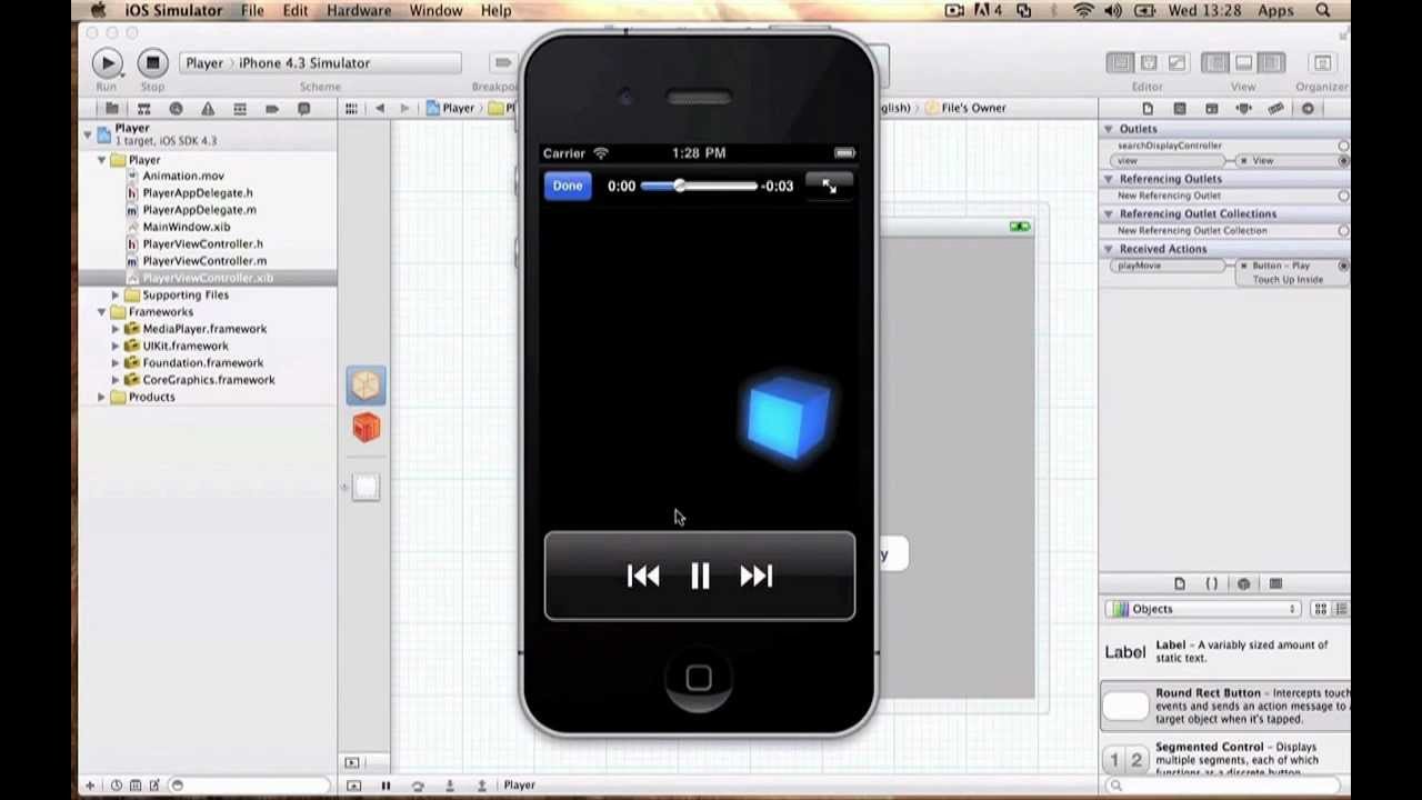 XCode 4: Play and Pinch-to-Maximize Video π₯