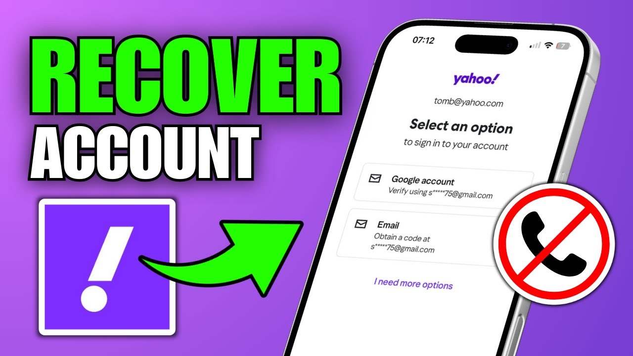 Recover Yahoo Account Without Phone or Email π