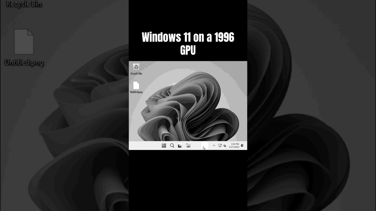 Windows 11 Runs on 1996 VGA Card 🚫