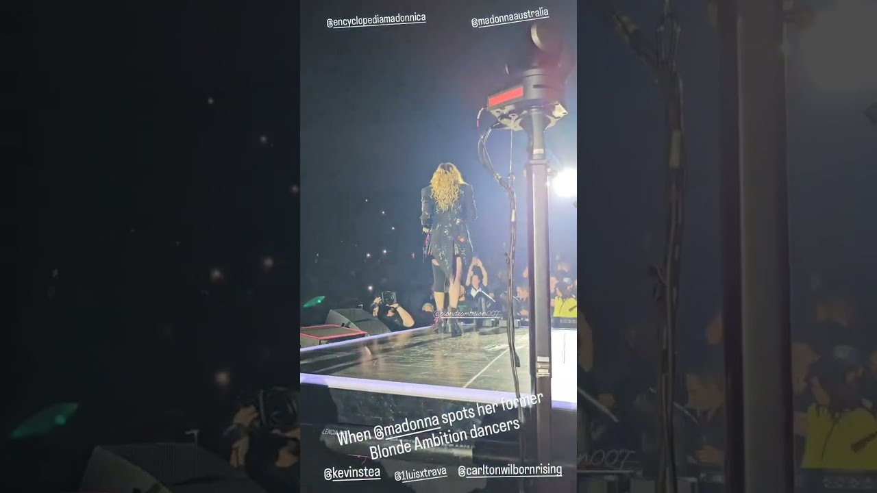 Madonna Reunites with Blond Ambition Dancers 🎤