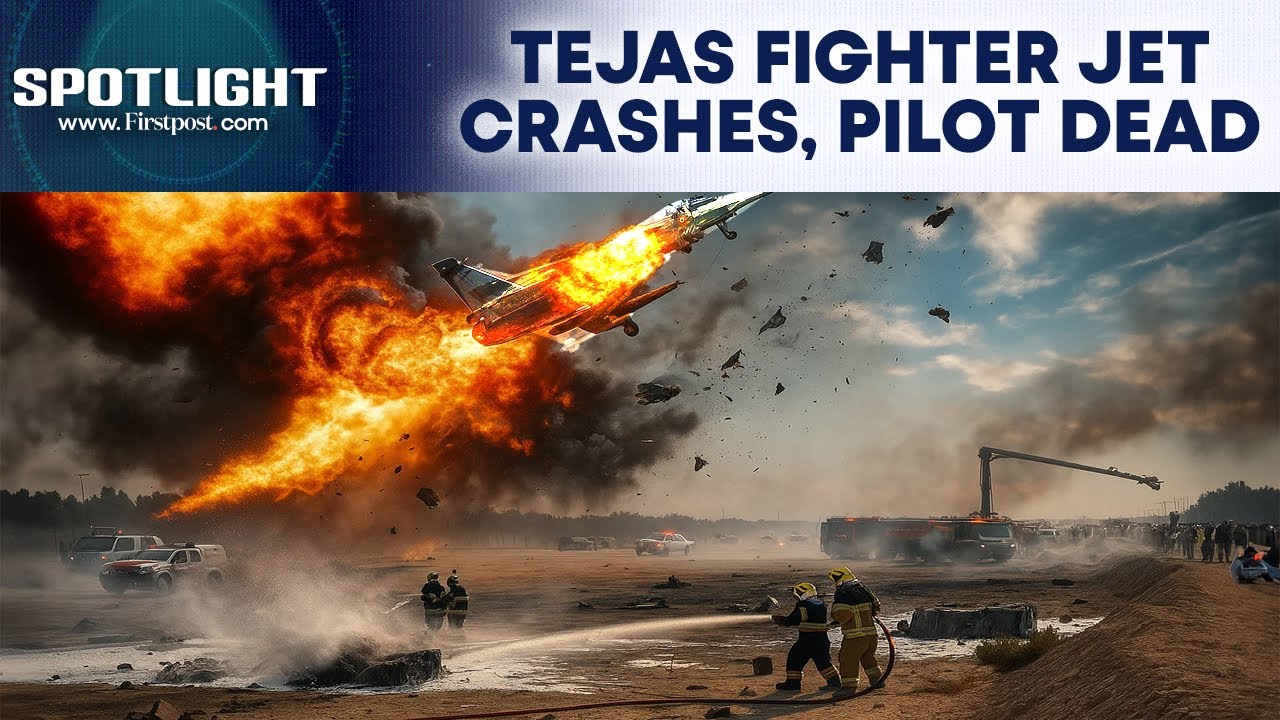 Tejas Fighter Jet Crashes at Dubai Air Show ✈️