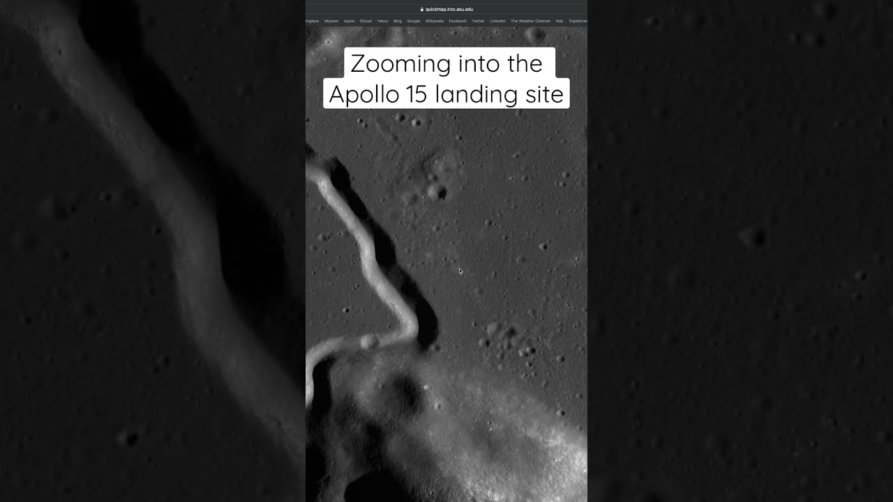 Zooming into Apollo 15 Landing Site π