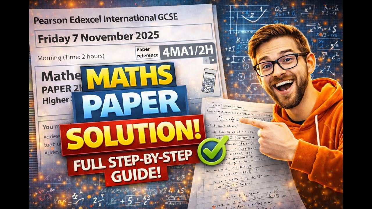 Pearson Edexcel IGCSE Maths A Paper 2H (4MA1/2H) Nov 2025 | FULL SOLUTION | Higher Tier Explained