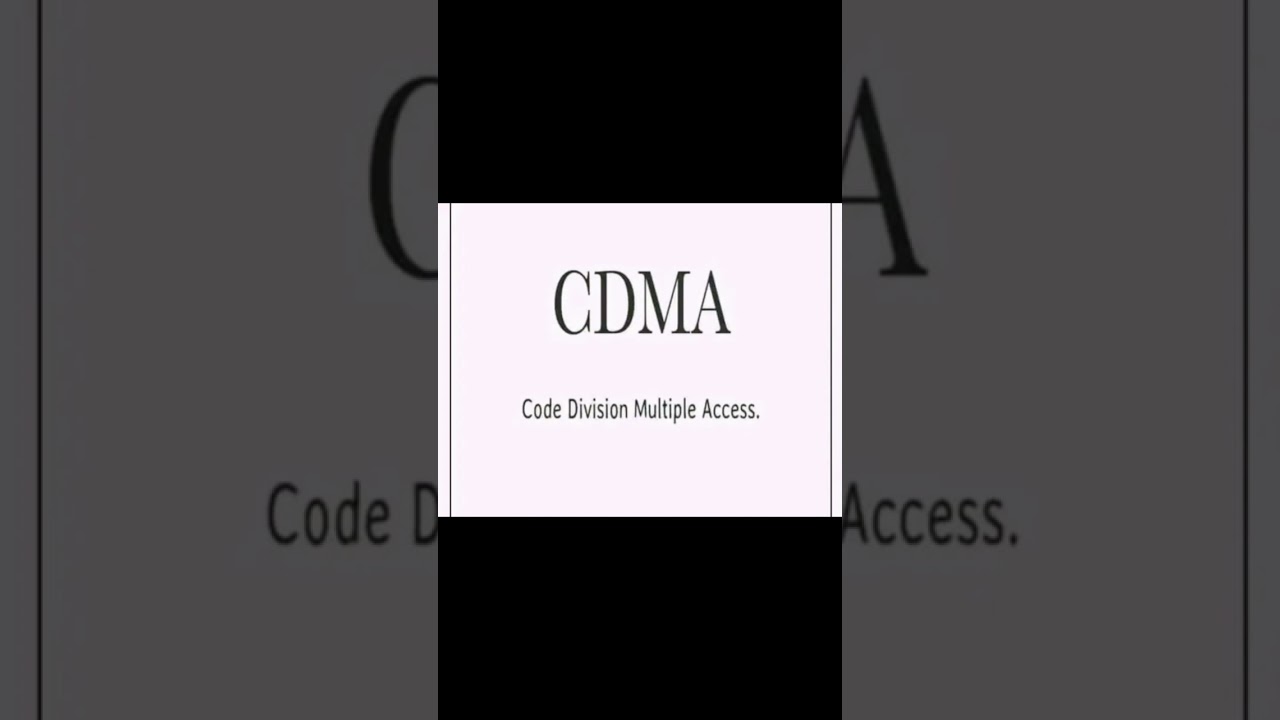 CDMA Full Form Explained 📱