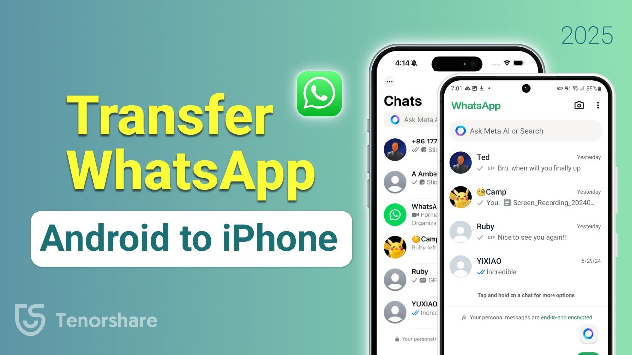 Transfer WhatsApp Messages from Android to iPhone (2025) 🚀