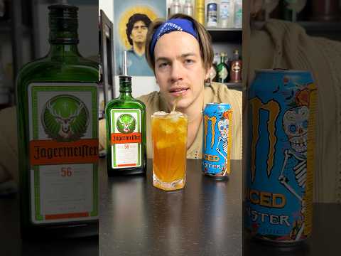 Is it good? 🤔 Let’s see! 👀 Jägermeister & Monster Mango Loco 🍹
