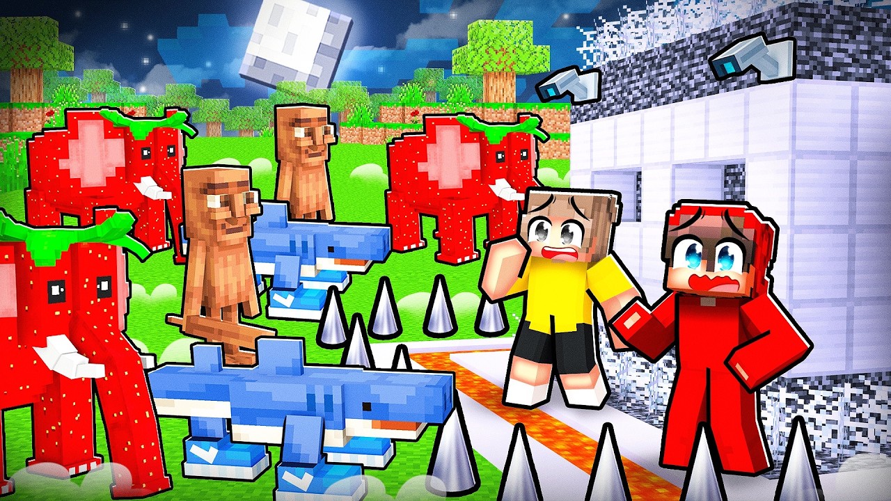 Secret Brainrots vs. Ultimate Secure Minecraft House