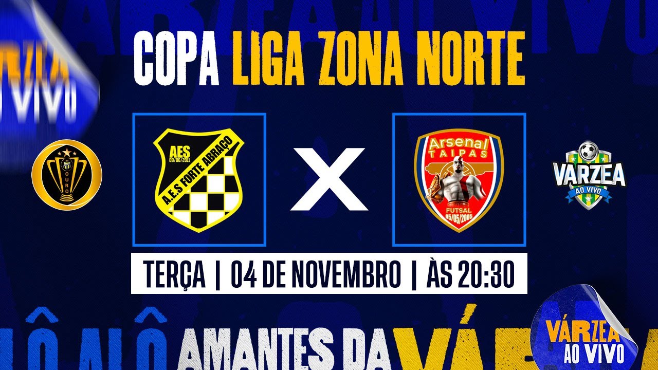 AES Forte Abraço vs Arsenal de Taipas FS - Copa Liga Zona Norte 2025 (Ouro)