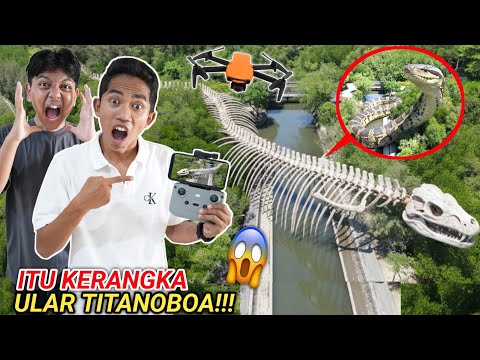 VIRAL! DRONE ARIK MENANGKAP NAMPAK KERANGKA UL4R TITANOBOA YG TERDAMPAR??😱 | Mikael TubeHD