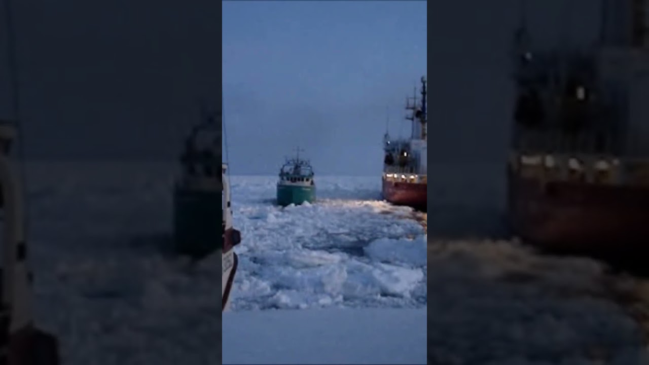 Coast Guard Repairs Vessel in Ice Flow ❄️
