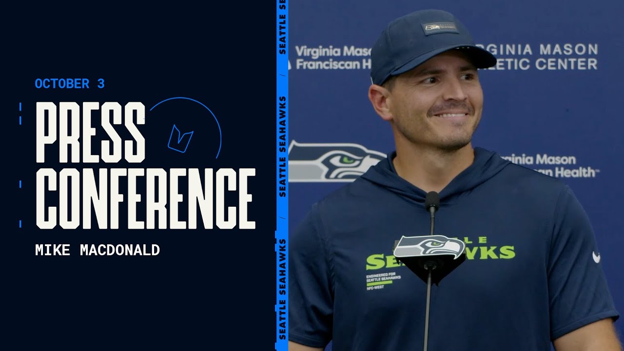 Seahawks Coach Mike Macdonald Reveals Key Injury Updates Before Week 5 Clash vs. Buccaneers 🏈
