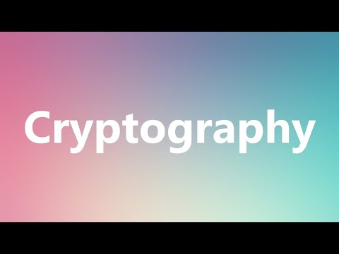 Cryptography - Medical Meaning and Pronunciation