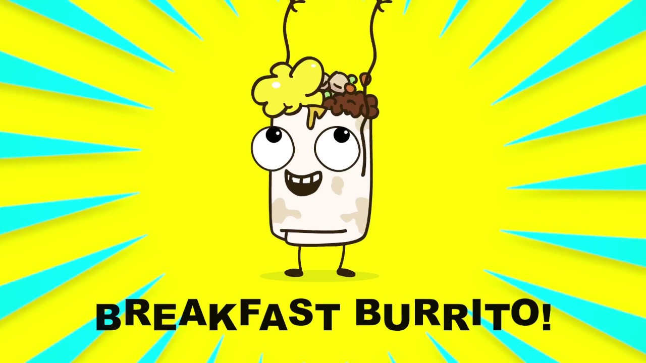 Yum Yum Breakfast Burrito Animation by Lauren Andrews
