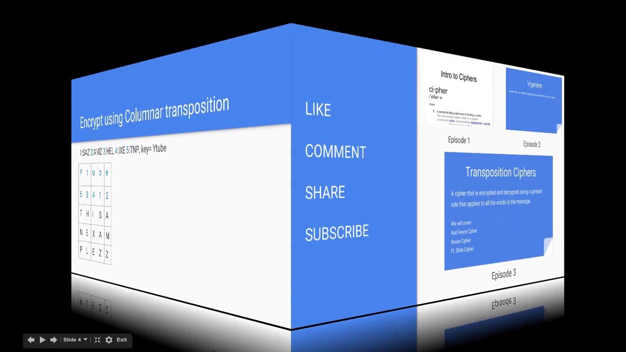 Cipher 04 - Columnar Transposition Cipher: Usage and Bitcoin Donation Details