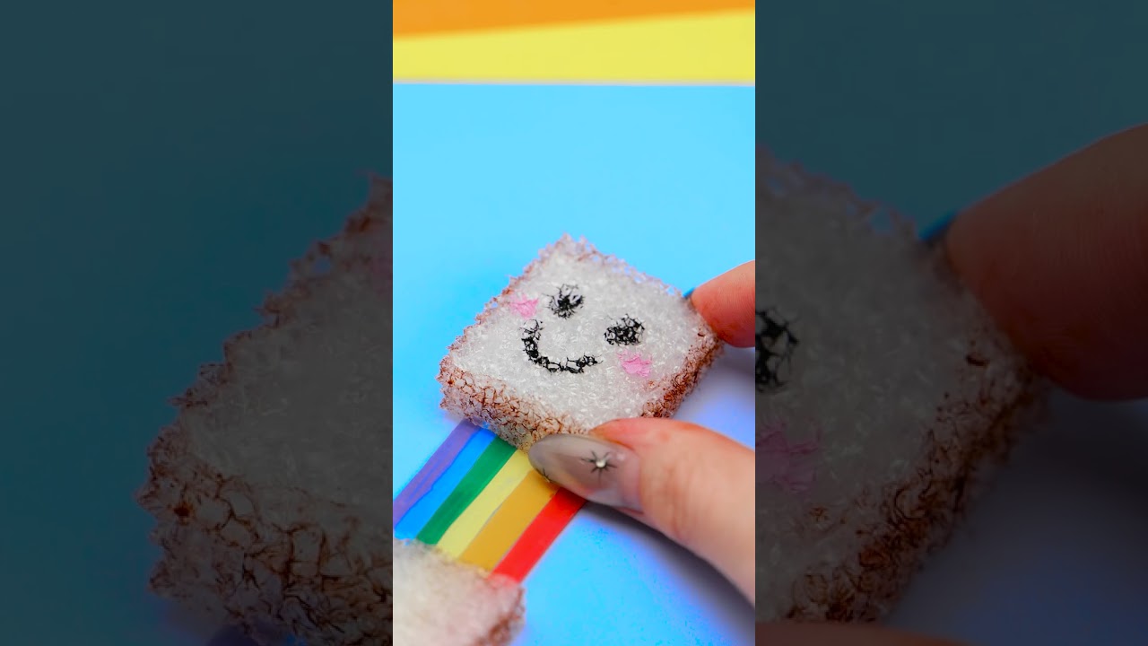 DIY Rainbow That Stretches Forever 🌈🙌 #craft #kidsfun