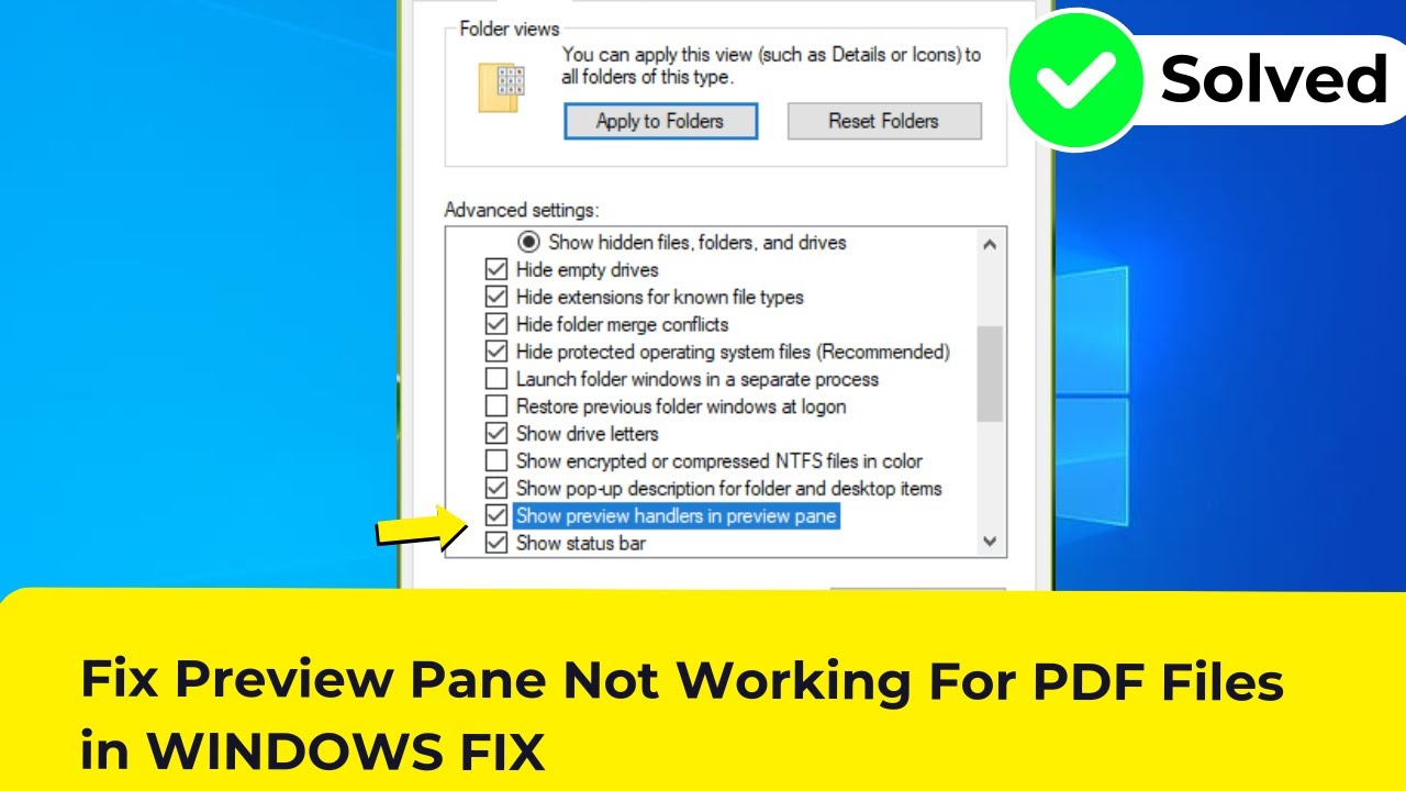 Troubleshooting PDF Preview Pane Issues in Windows 10/11