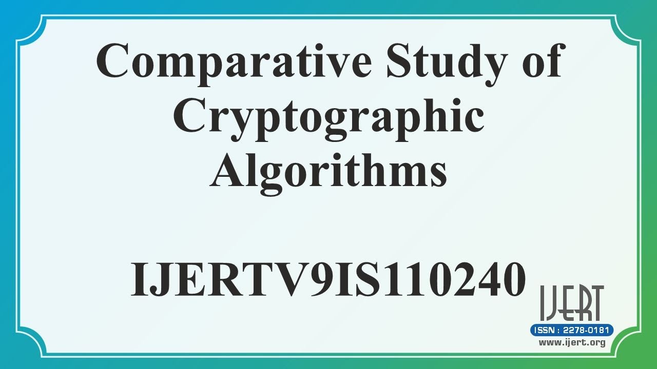 🔒 In-Depth Comparison of Popular Cryptographic Algorithms