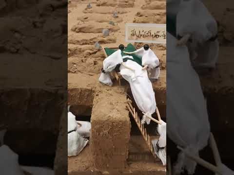 البقيع وكيف يتم الدفن على الطريقه الشرعيه  تصوير تخيلي واقعي من متحف المدينه المنوره