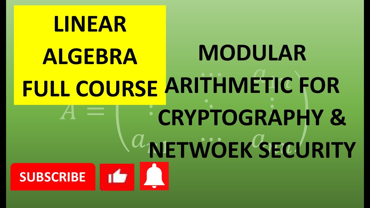 Master Modular Arithmetic for Cryptography & Network Security 🔐 | Congruence & Number Theory Explained