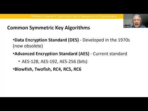 Foundations of Cybersecurity: Symmetric Key in Response to Cryptanalysis Video Lecture