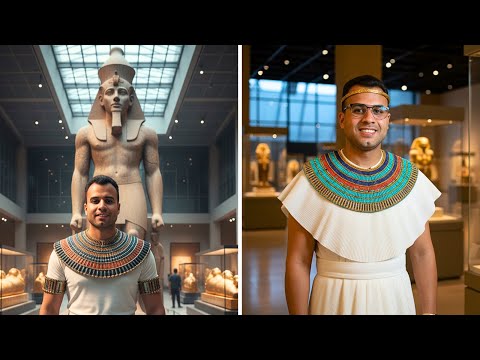 عمل صورة فرعونية بالذكاء الاصطناعي بمناسبة افتتاح المتحف المصرى الكبير