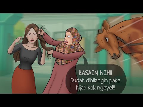 Azab Emak2 tukang judge - si paling penghuni surga | Kartun Animasi Drama idul adha
