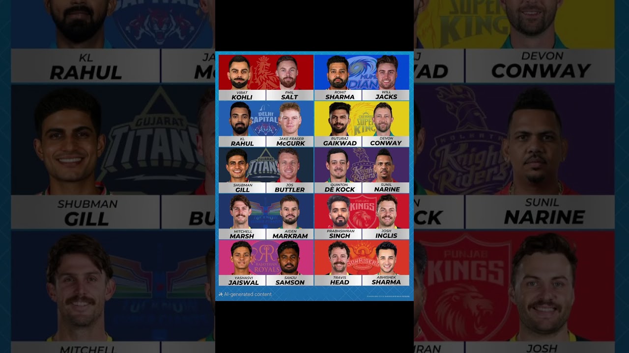 Ipl 2025 IPL 2025 Opening Batting Highlights